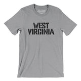 West Virginia Military Stencil Men/Unisex T-Shirt-Athletic Heather-Allegiant Goods Co. Vintage Sports Apparel