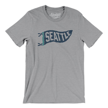 Seattle Pennant Men/Unisex T-Shirt-Allegiant Goods Co. Vintage Sports Apparel