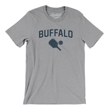 Buffalo Pickleball Men/Unisex T-Shirt-Athletic Heather-Allegiant Goods Co. Vintage Sports Apparel