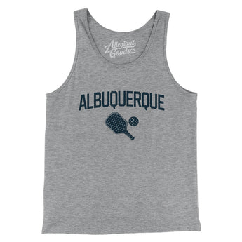 Albuquerque Pickleball Men/Unisex Tank Top-Athletic Heather-Allegiant Goods Co. Vintage Sports Apparel