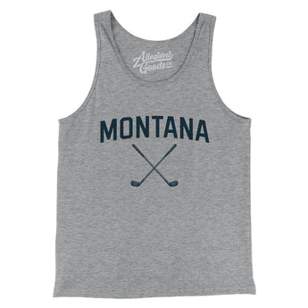 Montana Golf Men/Unisex Tank Top-Athletic Heather-Allegiant Goods Co. Vintage Sports Apparel