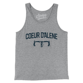Coeur D'alene Cycling Men/Unisex Tank Top-Athletic Heather-Allegiant Goods Co. Vintage Sports Apparel