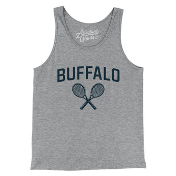 Buffalo Tennis Men/Unisex Tank Top-Athletic Heather-Allegiant Goods Co. Vintage Sports Apparel