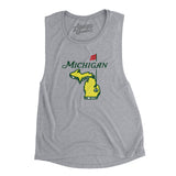 Michigan Golf Women's Flowey Scoopneck Muscle Tank-Athletic Heather-Allegiant Goods Co. Vintage Sports Apparel