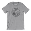 Nebraska State Quarter Men/Unisex T-Shirt-Athletic Heather-Allegiant Goods Co. Vintage Sports Apparel