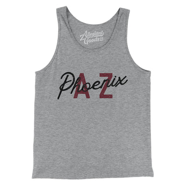 Phoenix Az Overprinted Men/Unisex Tank Top-Allegiant Goods Co. Vintage Sports Apparel