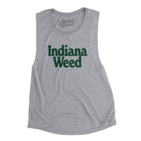 Indiana Weed Women's Flowey Scoopneck Muscle Tank-Athletic Heather-Allegiant Goods Co. Vintage Sports Apparel