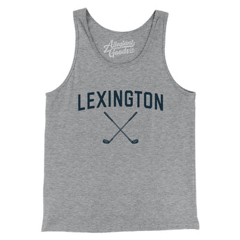 Lexington Golf Men/Unisex Tank Top-Athletic Heather-Allegiant Goods Co. Vintage Sports Apparel