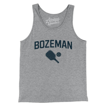 Bozeman Pickleball Men/Unisex Tank Top-Athletic Heather-Allegiant Goods Co. Vintage Sports Apparel