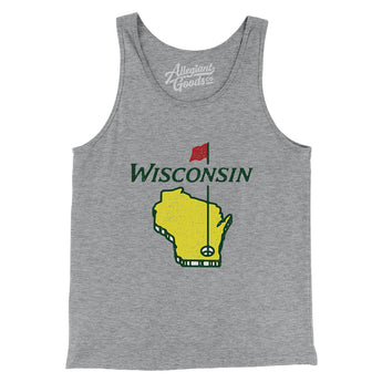 Wisconsin Golf Men/Unisex Tank Top-Allegiant Goods Co. Vintage Sports Apparel