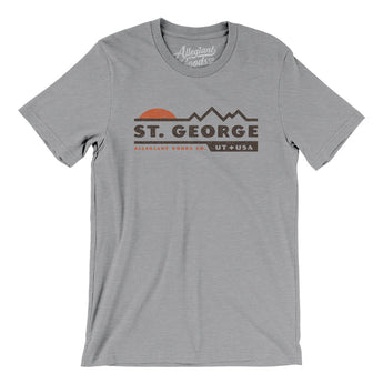 St. George Mountain Sunset Men/Unisex T-Shirt-Athletic Heather-Allegiant Goods Co. Vintage Sports Apparel