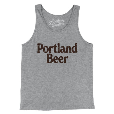 Portland Beer Men/Unisex Tank Top-Allegiant Goods Co. Vintage Sports Apparel