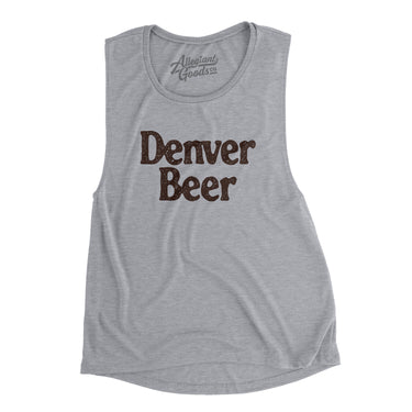 Denver Beer Women's Flowey Scoopneck Muscle Tank-Athletic Heather-Allegiant Goods Co. Vintage Sports Apparel
