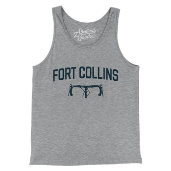 Fort Collins Cycling Men/Unisex Tank Top-Athletic Heather-Allegiant Goods Co. Vintage Sports Apparel