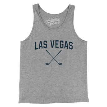 Las Vegas Golf Men/Unisex Tank Top-Athletic Heather-Allegiant Goods Co. Vintage Sports Apparel