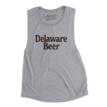 Delaware Beer Women's Flowey Scoopneck Muscle Tank-Allegiant Goods Co. Vintage Sports Apparel
