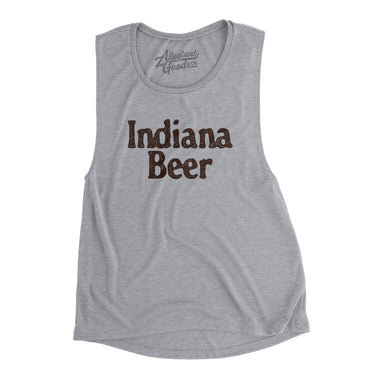 Indiana Beer Women's Flowey Scoopneck Muscle Tank-Allegiant Goods Co. Vintage Sports Apparel