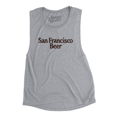 San Francisco Beer Women's Flowey Scoopneck Muscle Tank-Allegiant Goods Co. Vintage Sports Apparel
