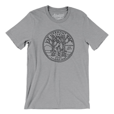 Vermont State Quarter Men/Unisex T-Shirt-Allegiant Goods Co. Vintage Sports Apparel