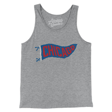 Chicago Pennant Men/Unisex Tank Top-Allegiant Goods Co. Vintage Sports Apparel