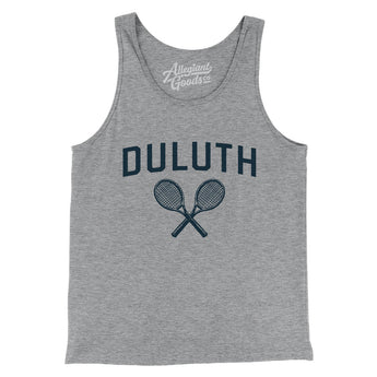 Duluth Tennis Men/Unisex Tank Top-Athletic Heather-Allegiant Goods Co. Vintage Sports Apparel