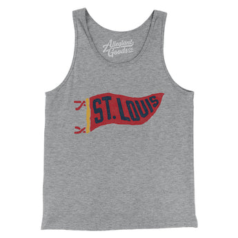 St Louis Pennant Men/Unisex Tank Top-Allegiant Goods Co. Vintage Sports Apparel