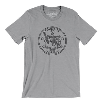 Tennessee State Quarter Men/Unisex T-Shirt-Allegiant Goods Co. Vintage Sports Apparel