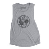 South Carolina State Quarter Women's Flowey Scoopneck Muscle Tank-Allegiant Goods Co. Vintage Sports Apparel
