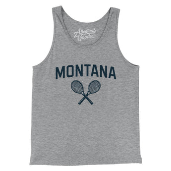 Montana Tennis Men/Unisex Tank Top-Athletic Heather-Allegiant Goods Co. Vintage Sports Apparel