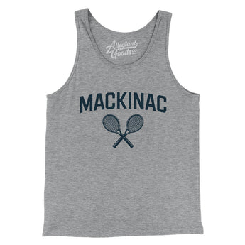 Mackinac Tennis Men/Unisex Tank Top-Athletic Heather-Allegiant Goods Co. Vintage Sports Apparel