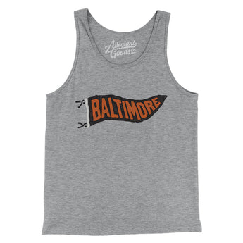 Baltimore Pennant Men/Unisex Tank Top-Allegiant Goods Co. Vintage Sports Apparel