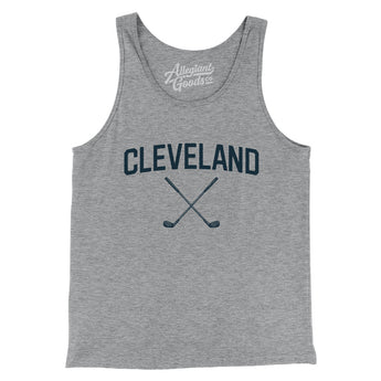 Cleveland Golf Men/Unisex Tank Top-Athletic Heather-Allegiant Goods Co. Vintage Sports Apparel
