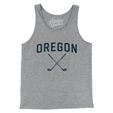 Oregon Golf Men/Unisex Tank Top-Athletic Heather-Allegiant Goods Co. Vintage Sports Apparel