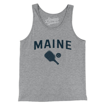 Maine Pickleball Men/Unisex Tank Top-Athletic Heather-Allegiant Goods Co. Vintage Sports Apparel