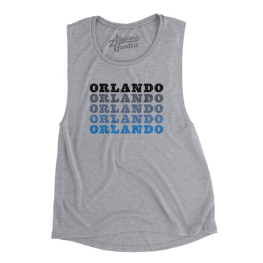 Orlando Repeat Women's Flowey Scoopneck Muscle Tank-Allegiant Goods Co. Vintage Sports Apparel