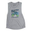 Belle Isle Park Women's Flowey Scoopneck Muscle Tank-Athletic Heather-Allegiant Goods Co. Vintage Sports Apparel