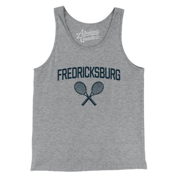Fredericksburg Tennis Men/Unisex Tank Top-Athletic Heather-Allegiant Goods Co. Vintage Sports Apparel