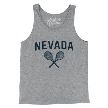 Nevada Tennis Men/Unisex Tank Top-Athletic Heather-Allegiant Goods Co. Vintage Sports Apparel
