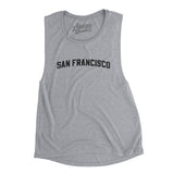 San Francisco Varsity Women's Flowey Scoopneck Muscle Tank-Allegiant Goods Co. Vintage Sports Apparel