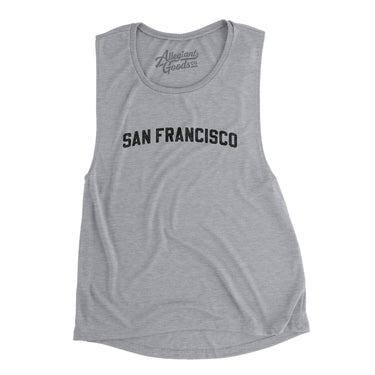 San Francisco Varsity Women's Flowey Scoopneck Muscle Tank-Allegiant Goods Co. Vintage Sports Apparel