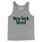 New York Weed Men/Unisex Tank Top-Athletic Heather-Allegiant Goods Co. Vintage Sports Apparel