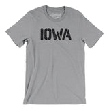 Iowa Military Stencil Men/Unisex T-Shirt-Allegiant Goods Co. Vintage Sports Apparel