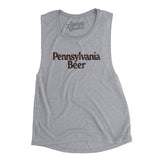 Pennsylvania Beer Women's Flowey Scoopneck Muscle Tank-Athletic Heather-Allegiant Goods Co. Vintage Sports Apparel