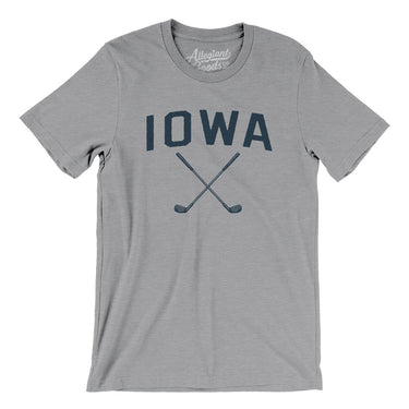 Iowa Golf Men/Unisex T-Shirt-Athletic Heather-Allegiant Goods Co. Vintage Sports Apparel