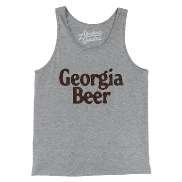 Georgia Beer Men/Unisex Tank Top-Athletic Heather-Allegiant Goods Co. Vintage Sports Apparel