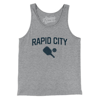 Rapid City Pickleball Men/Unisex Tank Top-Athletic Heather-Allegiant Goods Co. Vintage Sports Apparel
