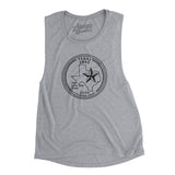 Texas State Quarter Women's Flowey Scoopneck Muscle Tank-Allegiant Goods Co. Vintage Sports Apparel