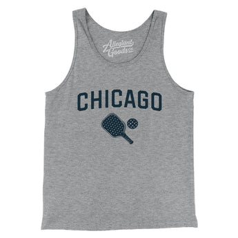 Chicago Pickleball Men/Unisex Tank Top-Athletic Heather-Allegiant Goods Co. Vintage Sports Apparel