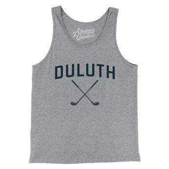 Duluth Golf Men/Unisex Tank Top-Athletic Heather-Allegiant Goods Co. Vintage Sports Apparel