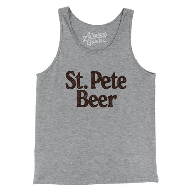 St. Pete Beer Men/Unisex Tank Top-Allegiant Goods Co. Vintage Sports Apparel
